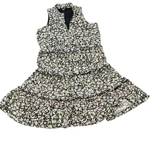 Tommy Hilfiger Floral Multi-Color Tiered Shift Dress Size 6 Womens Sleeveless - Picture 10 of 13